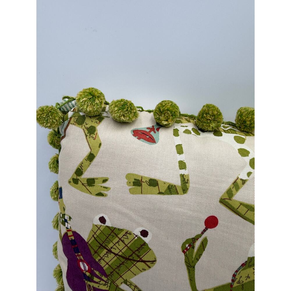 Freddie Rocker Handmade Pom Pom Pillow - Picture 4 of 7
